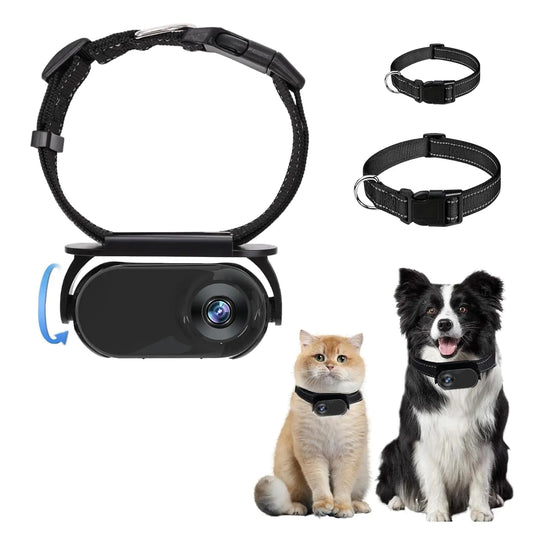 Jiawu - Cámara para gatos HD 1080P con gran angular de 120°, minicámara deportiva de acción, portátil, para exteriores e interiores (negra)